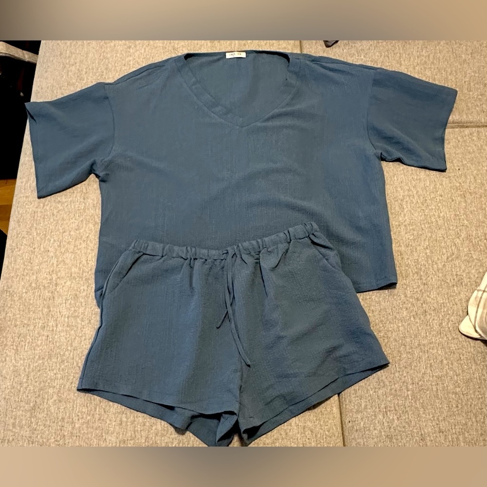 Two Piece Set - Shorts and Tee